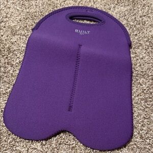 Built NY Purple Neoprene 2-bottle tote - NWOT